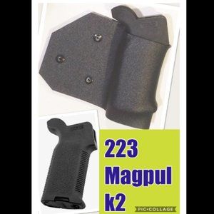 Featureless California Fin Grip Wrap Magpul Moe K2 AR 223 CA Legal Compliant